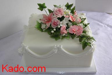 Wedding_single_layer_square_cake_kado_com_print